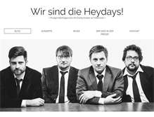 Tablet Screenshot of dieheydays.de